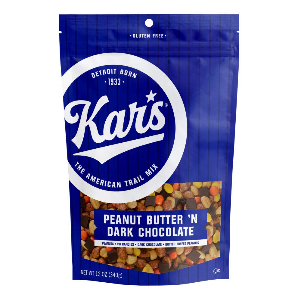 Kar's Nuts Peanut Butter 'N Dark Chocolate Trail Mix Snacks 12 oz Bag