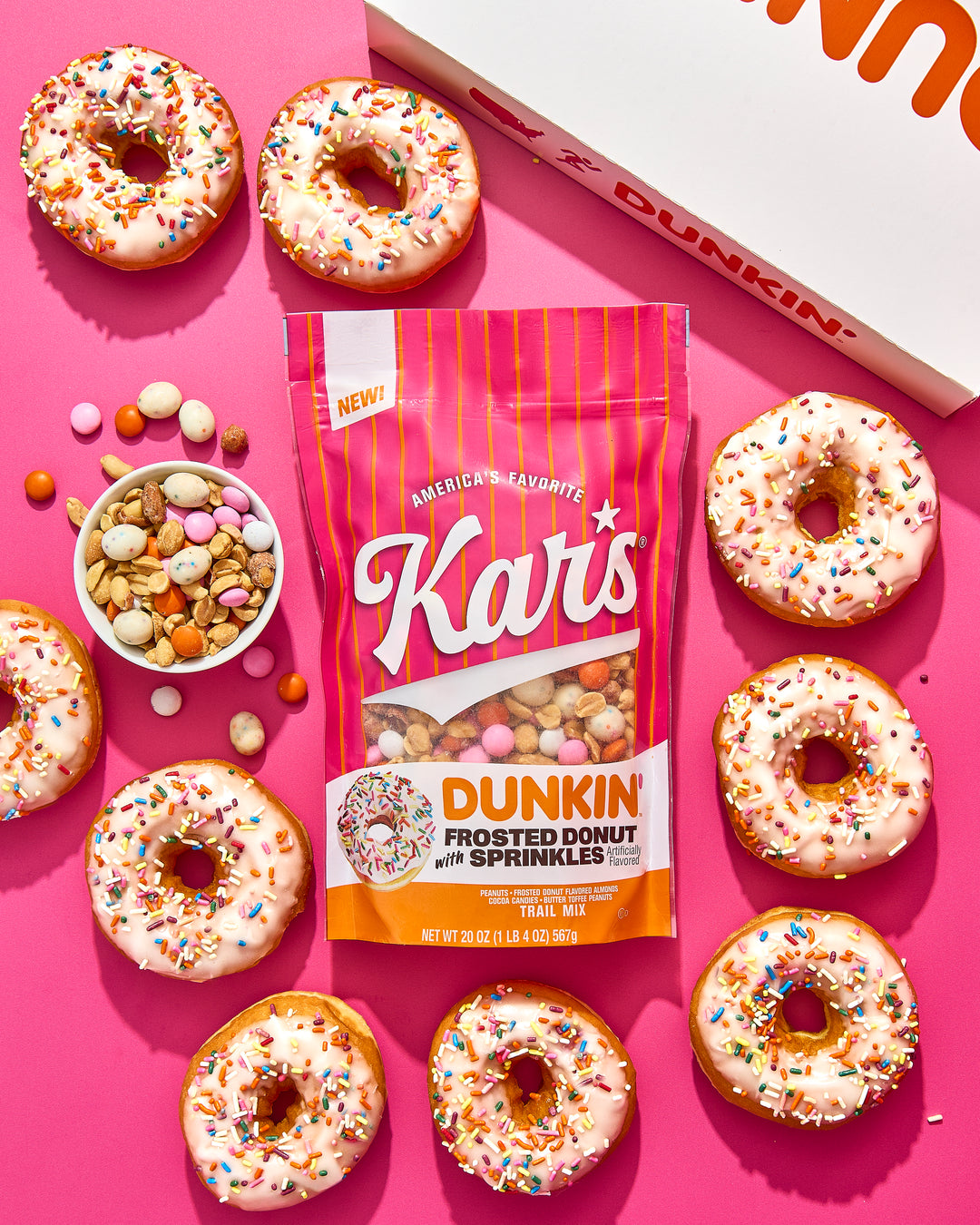 DUNKIN'™ Frosted Donut with Sprinkles 2 oz Bag